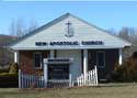 New Apostolic Church, a one-story brick building